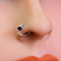 amethyst nose jewelry