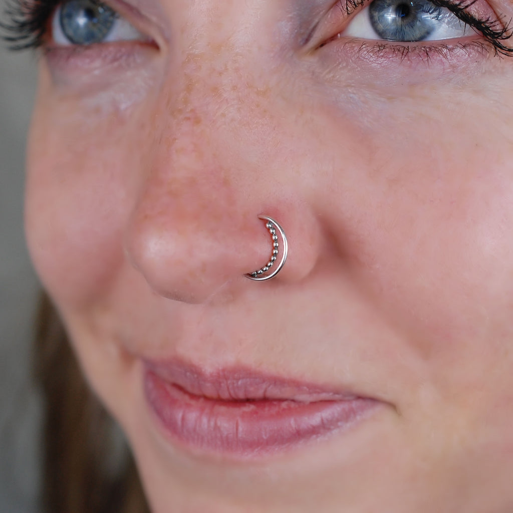 Silver ring clearance nose piercing