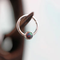 black opal nose ring