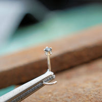 small black nose stud