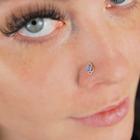 Blue nose ring stud cheap