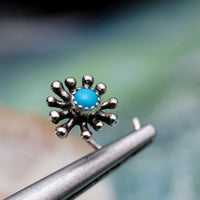 unique silver nose studs