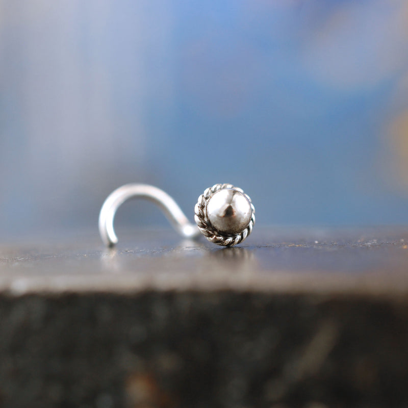 Silver Nose Pins-SA496 | Ramala Jewellery