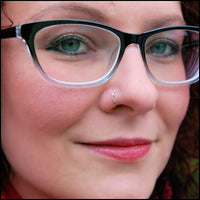dainty nose ring in sterling silver
