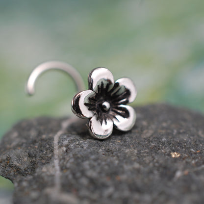 cherry blossom flower nose stud
