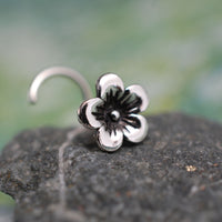 cherry blossom flower nose stud