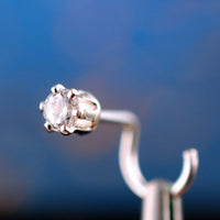zirconia and sterling silver nose jewelry