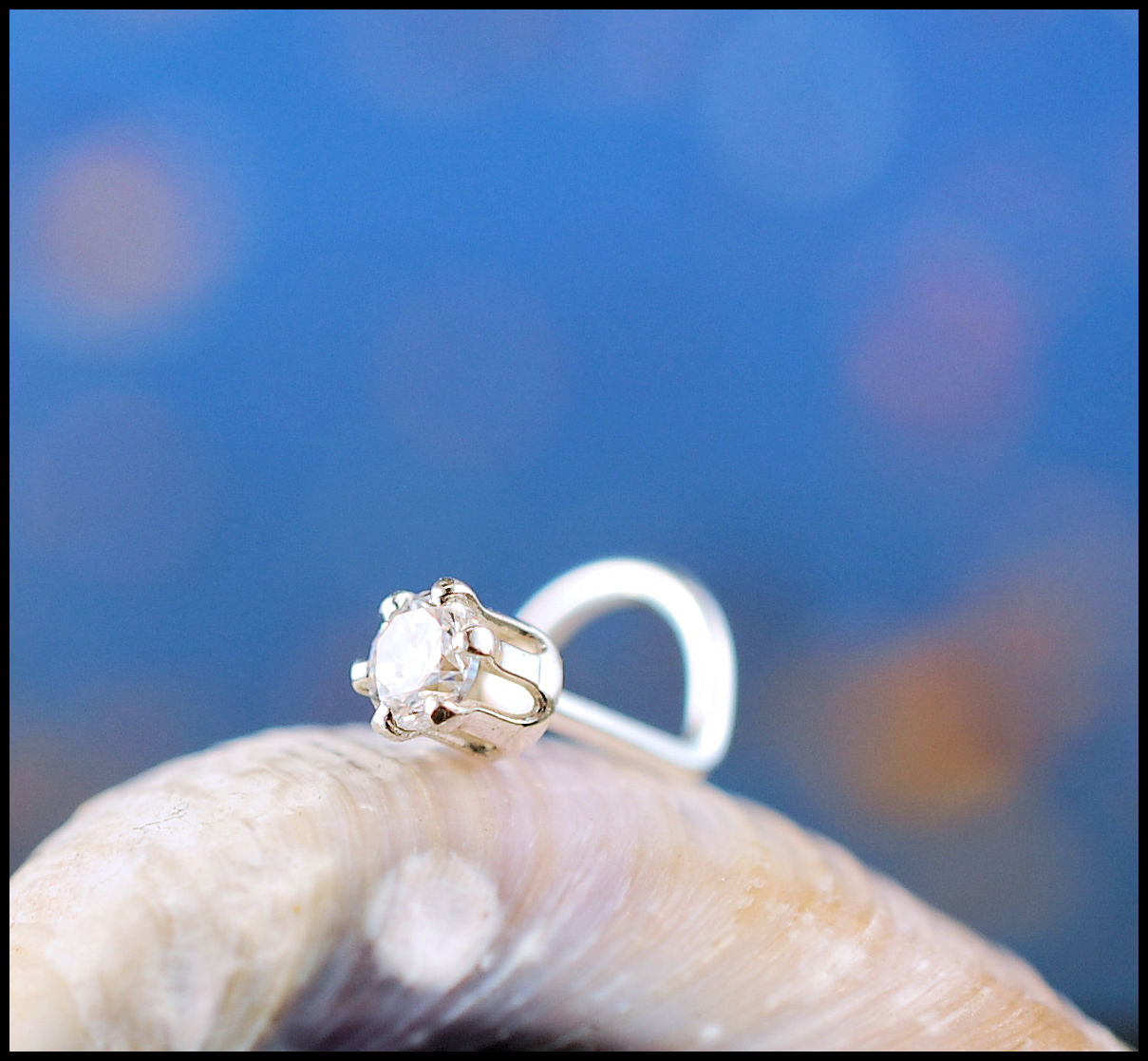 925 nose jewelry with zirconia