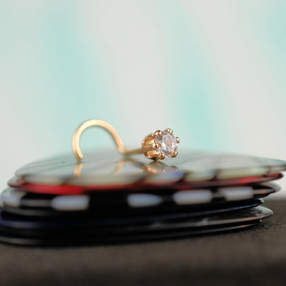 14 karat gold nose jewelry
