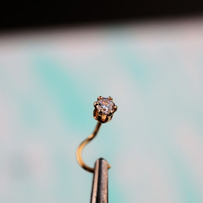 14 karat gold nickel-free nose stud