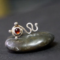 bold sterling silver nose stud