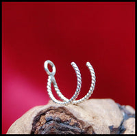 unique sterling silver nose hoop