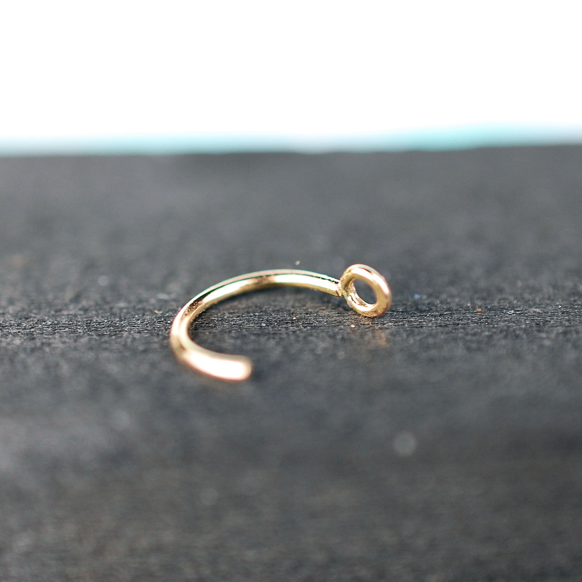 unique 14 karat yellow gold nose jewelry