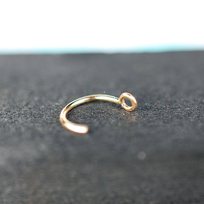 unique 14 karat yellow gold nose jewelry