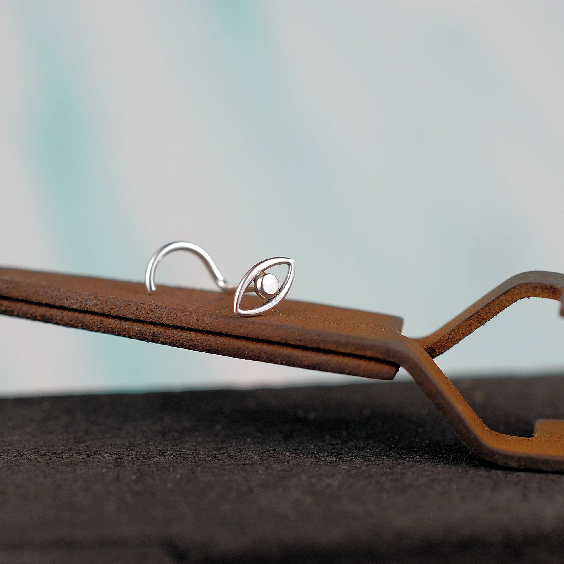 evil eye nose stud