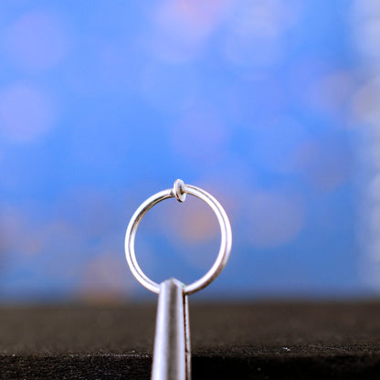 thin custom nose ring 925 sterling