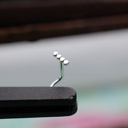 Straight bar nose stud