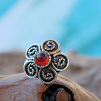 sterling silver big flower nose jewelry