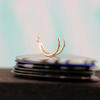 unique 14 karat yellow gold nose hoop