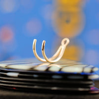unique 14 karat yellow gold nose ring