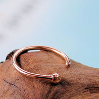 14 karat rose gold nose ring 