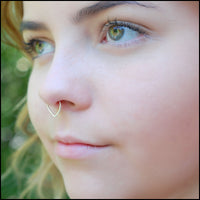 sterling silver septum hoop
