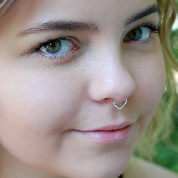 sterling silver septum jewelry