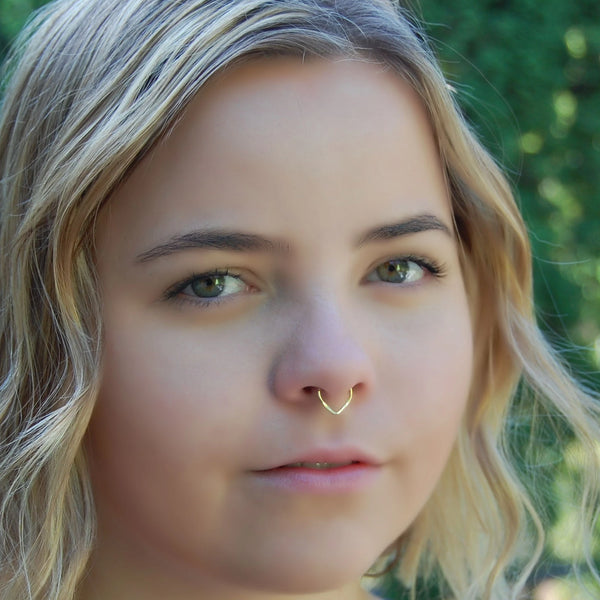 Real gold septum jewelry deals