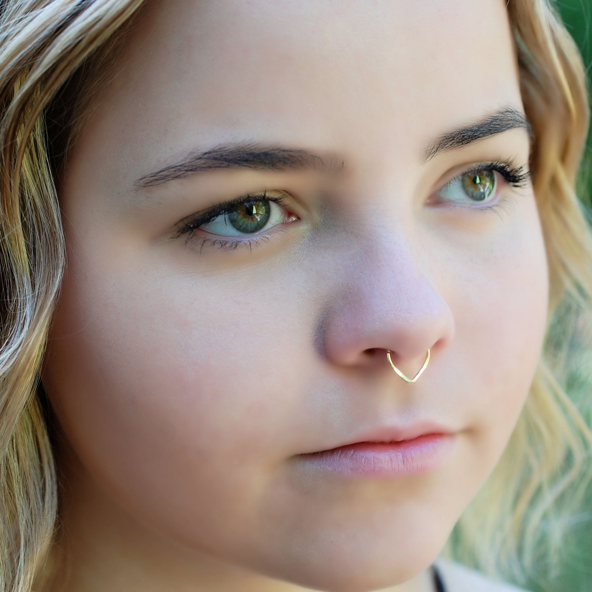 14 karat gold septum ring