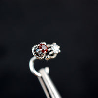 925 silver nose stud