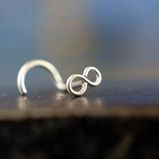 sterling silver infinity nose jewelry
