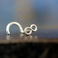 sterling silver infinity nose jewelry