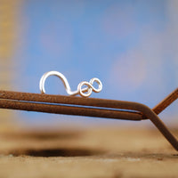 dainty sterling silver nose jewelry with infinity symbol