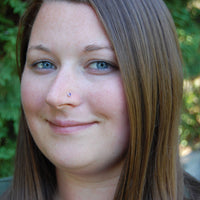 nickel-free sterling silver nose stud 