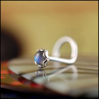 dainty labradorite gemstone nose jewelry