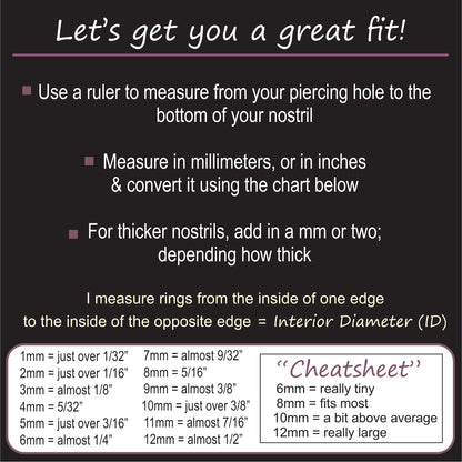 How to fit a nose stud or ring