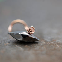 Rose Gold flush nose stud