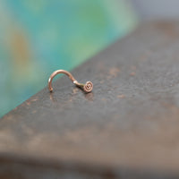 rose gold nose stud