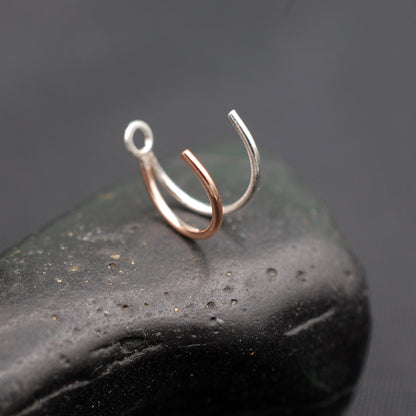 turn your stud into a ring hoop