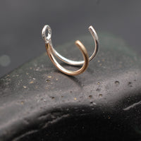 turn your nose stud into a ring