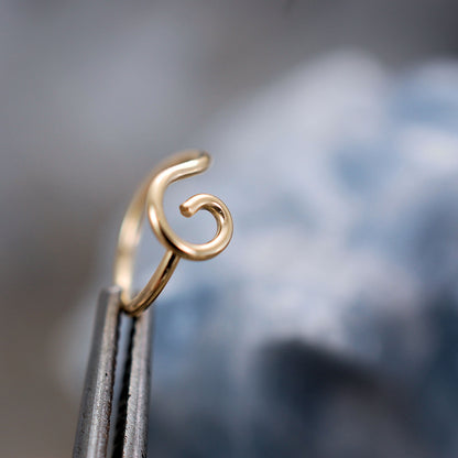 unique gold nose ring