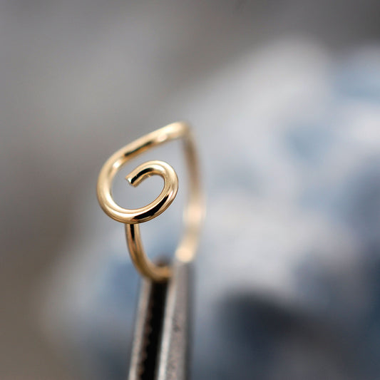 pretty gold nose ring