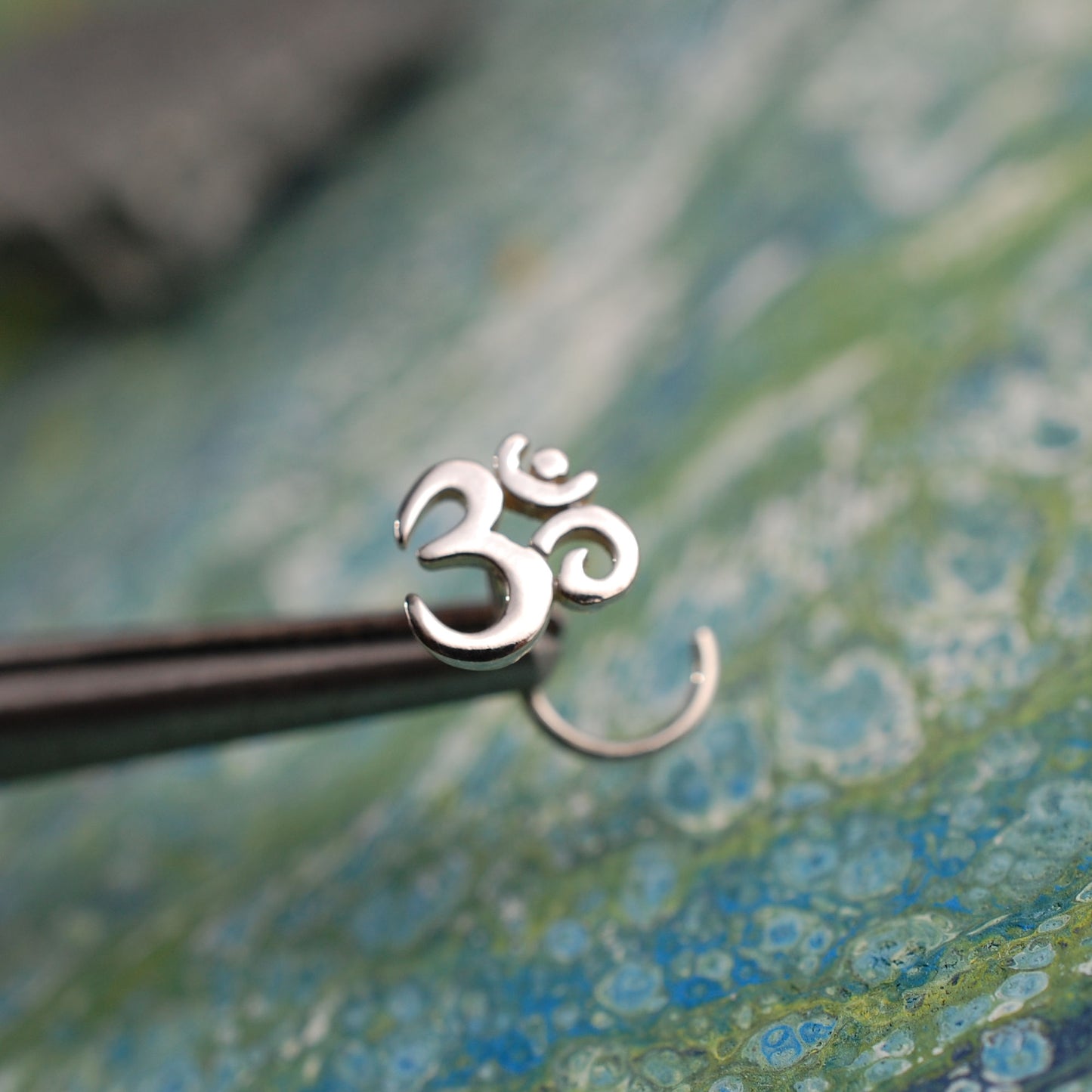 Ohm Yoga Meditation Nose Stud