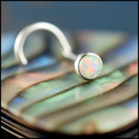 opal nose ring