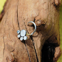 paw print sterling silver nose jewelry