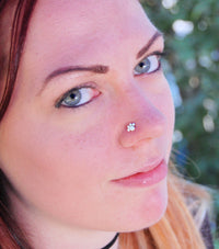 sterling silver nickel-free nose stud
