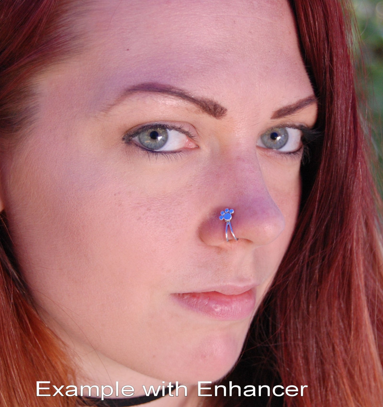 Paw Print Nose Stud in Sterling Silver Sterling Silver Nose Jewelry Rock Your Nose Jewelry Inc