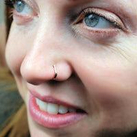 rose gold cuff nose ring