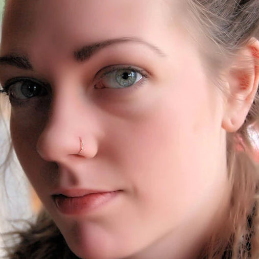 Gold Nose Ring Twisted Nose Ring Gold Nose Hoop Nose Jewelry