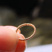 14 karat rose gold nose ring